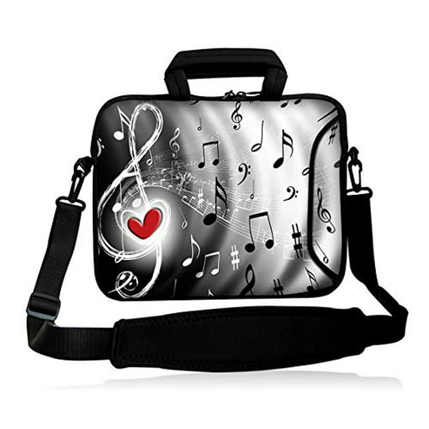 Cute Laptop Bag Briefcase for 15-inch Laptop Roses Valentines Day Heart 